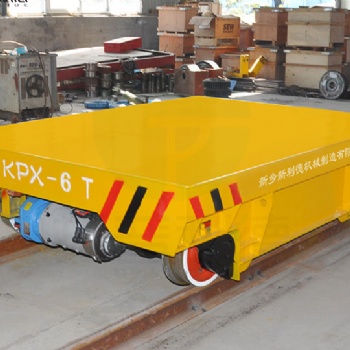 大連平板車(chē)廠家出售5噸蓄電池電動(dòng)平車(chē) 廠區(qū)過(guò)跨軌道平車(chē)安全高效