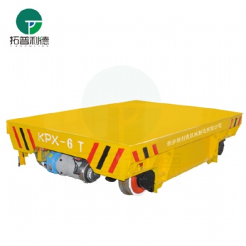 河南軌道車(chē)廠家KPX-6噸運(yùn)輸平板車(chē) 電瓶動(dòng)力過(guò)跨工具車(chē)