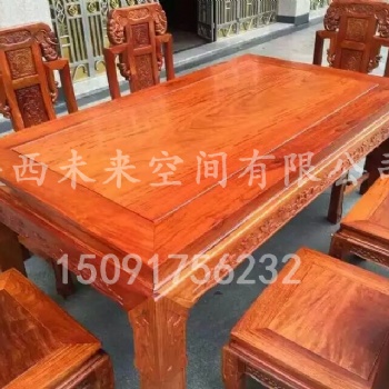 西安中式餐桌,紅木餐桌,老榆木餐桌，餐廳餐桌批發(fā)