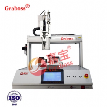 graboss三軸氣吸式桌上型自動鎖拖線板插座螺絲機