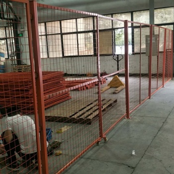 鄭州工廠室內倉庫防護圍欄 車間隔離網車間隔斷網 占地小增加有效空間