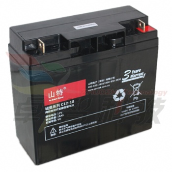 杭州SANTAK山特蓄電池C12-18/12V18AH免維護(hù)鉛酸蓄電池