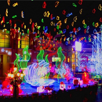 燈光節燈光秀大型戶外LED夢幻音樂造型光雕設計制作亮化公園綠地華亦彩廠家定制
