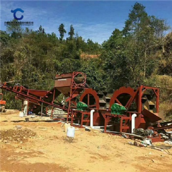 中山全自動小型洗砂機 雙排水輪洗砂生產線現貨