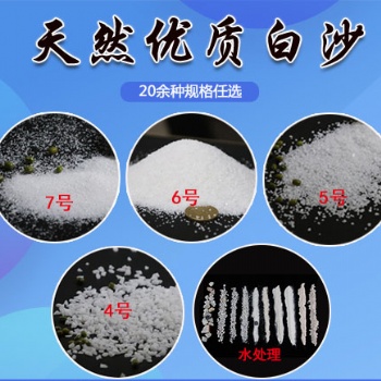 50斤白沙石英砂白色細(xì)沙子魚缸底砂酒店垃圾桶煙灰缸純白造景沙