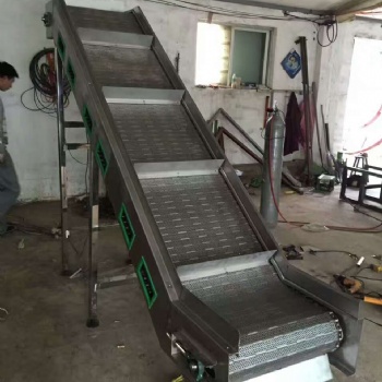 金三利廠家生產銷售不銹鋼鏈板提升機 pvc裙邊擋板提升機 多層烘干機 網帶提升機