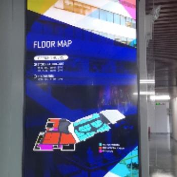 43寸雙面液晶展示廣告標牌 ，透明液晶顯示屏，LCD透明液晶屏，東莞惠華電子透明液晶屏生產廠家