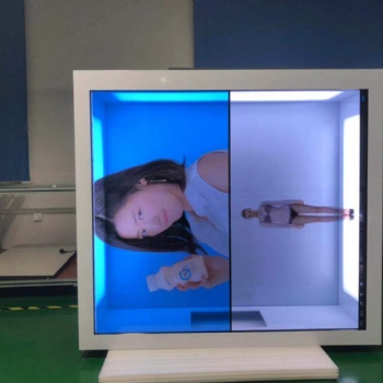 55寸1*2透明拼接展示柜、 透明液晶箱體 、LCD透明液晶屏 、東莞惠華電子透明液晶屏生產廠家