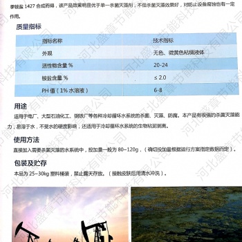 河北盛章牌殺菌滅藻劑專業水處理藥劑生產廠家