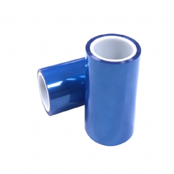 藍(lán)色雙層抗靜電硅膠保護(hù)膜 耐高溫pet保護(hù)膜