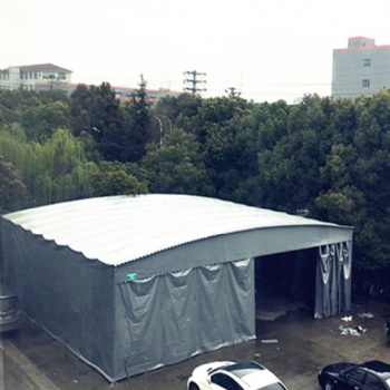 麗江定制移動推拉雨蓬戶外伸縮折疊帳篷大排檔夜宵遮陽棚活動車棚