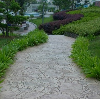 安徽園林道路彩色景觀地坪的做法