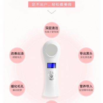 花無(wú)缺家用冷熱美容器導(dǎo)入儀多功能臉部按摩器導(dǎo)入導(dǎo)出潔面儀廠家