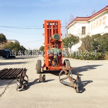 輕型履帶式水井鉆機 小型樁基基礎(chǔ)打孔機 電纜線井鉆井機