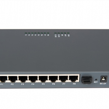 EPON8口百兆鐵殼ONU適用于安防監(jiān)控兼容中興華為等OLT