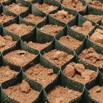 河道護(hù)坡蜂巢土工格室 環(huán)保綠化焊接式蜂巢約束系統(tǒng)