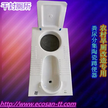 山西農村旱廁改造工程糞尿分集蹲便器