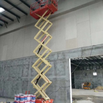 松山湖剪叉液壓升降車，高空作業車出租