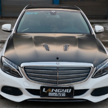 奔馳C級(jí)W205引擎機(jī)蓋改裝