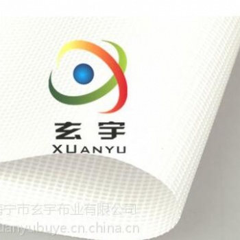 生產(chǎn)供應(yīng)PVC帶底膜噴繪網(wǎng)，白色網(wǎng)格布