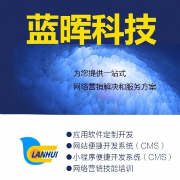 青島藍暉網(wǎng)絡(luò)科技有限公司提供企業(yè)網(wǎng)站建設(shè)，微信小程序開發(fā)，應(yīng)用軟件定制開發(fā)服務(wù)