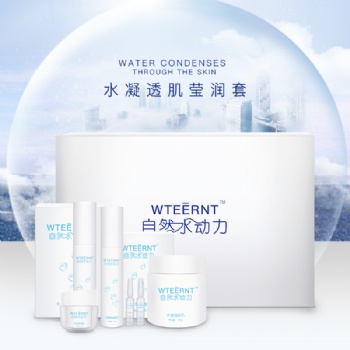 廣州膚潤化妝品面部護(hù)膚套裝潔面乳精華液保濕霜面膜OEM貼牌代加工