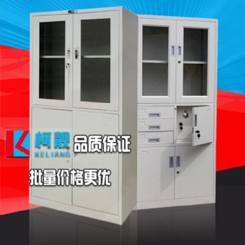 廠家批發(fā)拆裝中二斗薄邊資料檔案柜通件玻璃移門文件柜帶鎖等體器械柜