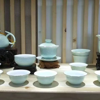 端午節(jié)禮品茶具定制，銀行國慶節(jié)禮品陶瓷茶具