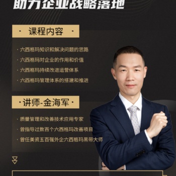 用六西格瑪助力企業(yè)戰(zhàn)略落地！