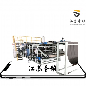 江蘇生產廠家PVC地面保護材料復合機 編制布珍珠棉復合機 沙發墊面料復合機