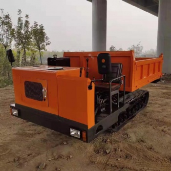 山區(qū)田間秸稈搬運(yùn)自卸車小型履帶爬坡機(jī) 多功能運(yùn)輸車