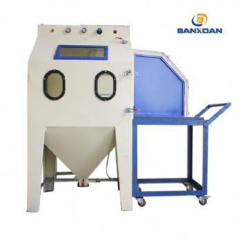 壓鑄件防腐除銹手動(dòng)模具噴砂機(jī)大型推車噴沙機(jī)銅模鋁模轉(zhuǎn)盤噴丸機(jī)