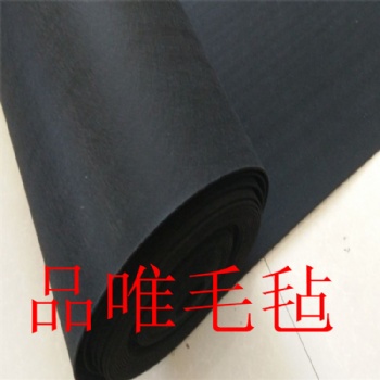 玻璃切割臺毛氈，加硬耐磨玻璃臺面毛氈黑色毛氈
