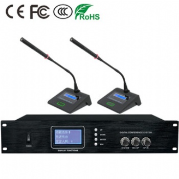 KE-4000/333 有線手拉手帶液晶屏討論會議系統專業電容鵝頸話筒