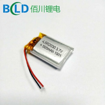 源頭廠家生產迎賓燈LED燈鐳射燈投影燈聚合物鋰電池902030-500mAh