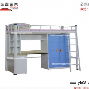 寧波大學公寓床立柱采用斜邊設計風格，美觀時尚
