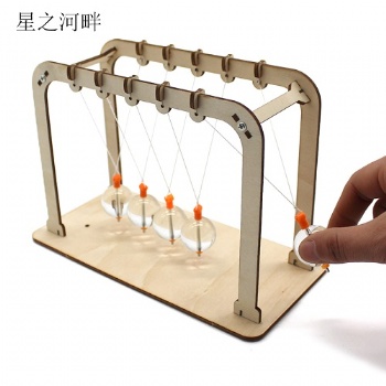 創(chuàng)意減壓牛頓擺 永動球?qū)W生科技小制作發(fā)明DIY手工木質(zhì)拼裝擺件