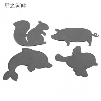 反光鏡套裝 可愛動物造型亞克力鏡片 創(chuàng)意裝飾手工材料