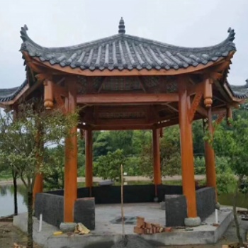 實木亭子廠家，四川專業(yè)亭子生產(chǎn)，亭子制作與施工