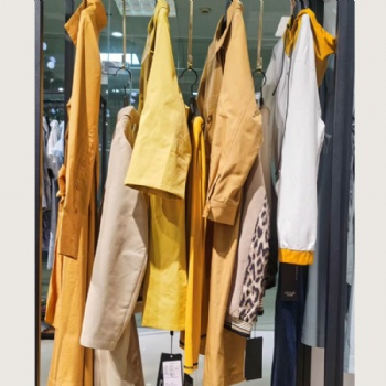 專柜正品女裝【紫伊蘭】20秋新款風(fēng)衣外套品牌折扣尾貨走份批發(fā)網(wǎng)紅女裝直播貨源