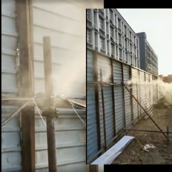 圍擋噴淋哪家專業(yè)筑工地圍擋噴淋 可移動式造霧器