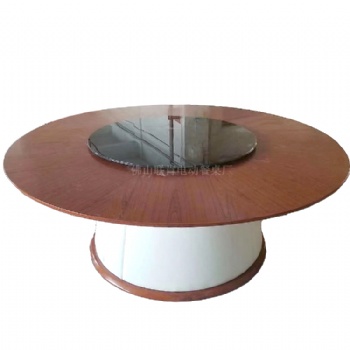聯(lián)肯家具隱形火鍋餐桌 隱藏電磁爐酒店電動(dòng)大圓桌