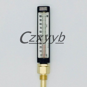 日式黑殼溫度計(jì) 電機(jī)水溫表 黃銅接頭3/8 0-100度