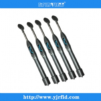 藍牙低頻伸縮桿式耳標讀卡器，防水桿式魚類掃碼器