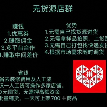 山東拼多多店群，選品采集軟件，上貨軟件貼牌加盟