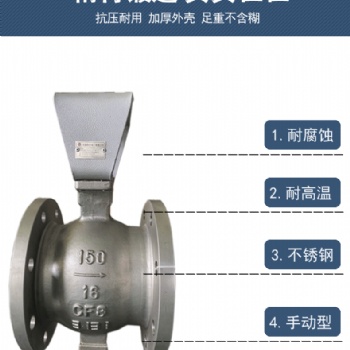 手動(dòng)V型球閥QV47Y-16P 法蘭連接DN50-200 廠家