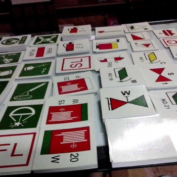 IMO救生標識，船用熒光安全標貼，夜光膜防火控制圖貼