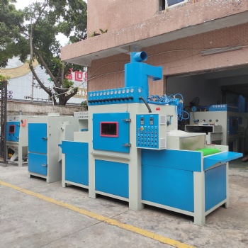 自動噴砂機鋁壓鑄件噴砂機浙江嘉興平面輸送式噴砂機廠家