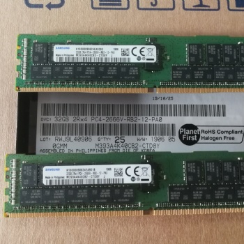M394K40CB2-CTD三星原裝32G 2RX4 2666V RDIMM內(nèi)存
