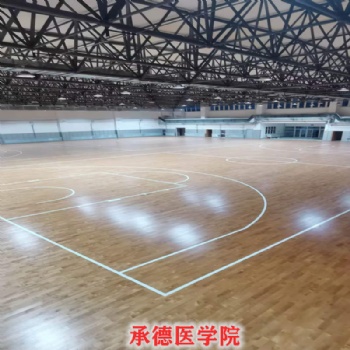 籃球館運(yùn)動(dòng)實(shí)木地板22mm防滑耐磨強(qiáng)抗壓